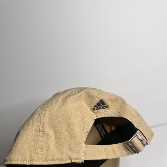 Adidas Hat Beige Adjustable Strapback Logo Aeroready Cap. - Picture 4 of 8